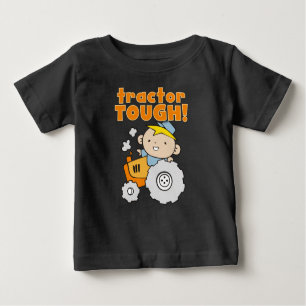 Camiseta Para Bebê Trator Tough