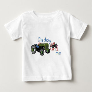 Camiseta Para Bebê Tratores de pais e Meninas