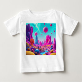 Camiseta Para Bebê  Traumplanet der Farben – Jenseits der Realität