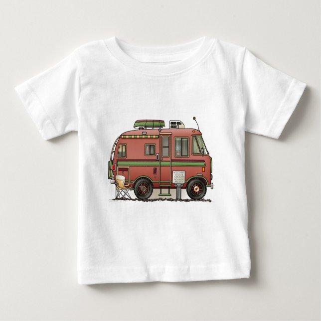 Camiseta Para Bebê Travco Motor Home Camper RV (Frente)