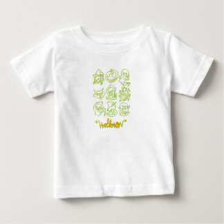 Camiseta Para Bebê travessão do halloween