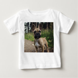 Camiseta Para Bebê Travesseiro decorativo de Buldogue Francês