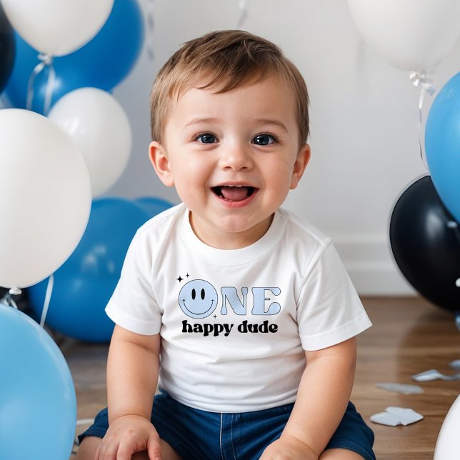 Camiseta Para Bebê TRAVIS Um Cara Feliz Sorriso Amarelo Rosto  (Criador carregado)