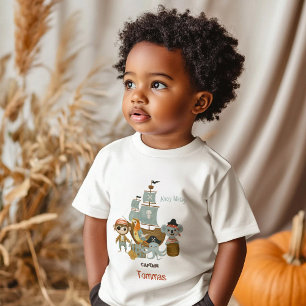Camiseta Para Bebê Treasure Hunters Pirate Birthday