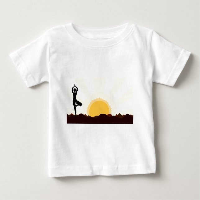 Camiseta Para Bebê Tree Asana (Frente)
