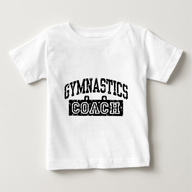 Camiseta Para Bebê Treinador de ginástica (Frente)