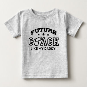 Camiseta Para Bebê Treinador Futuro Como Meu Pai