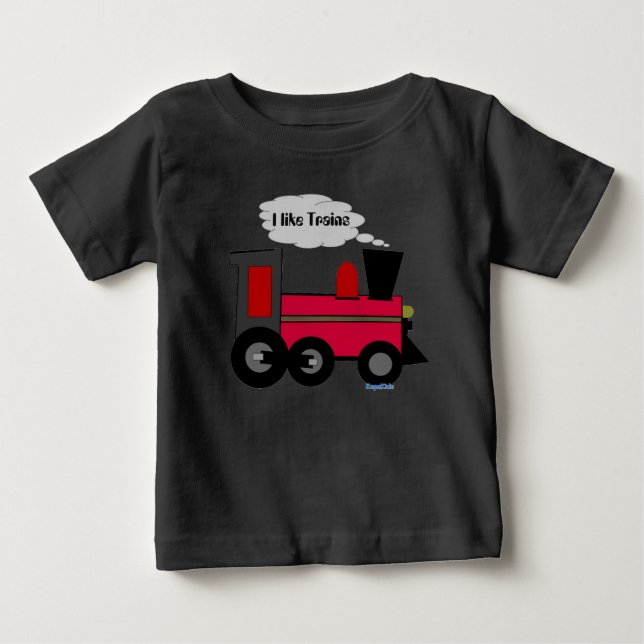 Camiseta Para Bebê Trem Choo Choo (Frente)