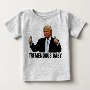 CAMISETA PARA BEBÊ TREMENDO BEBÊ TRUMP T-SHIRTS JERSEY