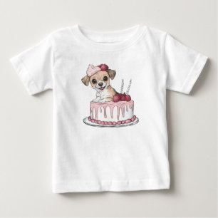Camiseta Para Bebê Tremor Puppy Joy