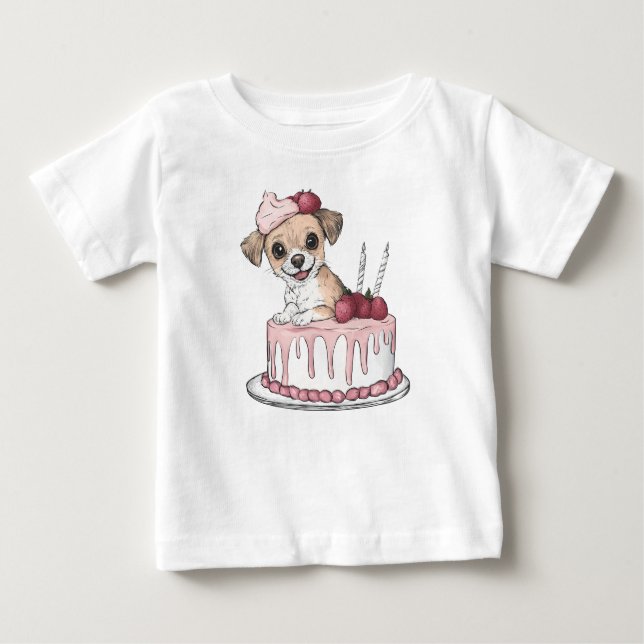 Camiseta Para Bebê Tremor Puppy Joy (Frente)