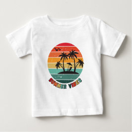 Camiseta Para Bebê trendy "summer vibes" t-shirt