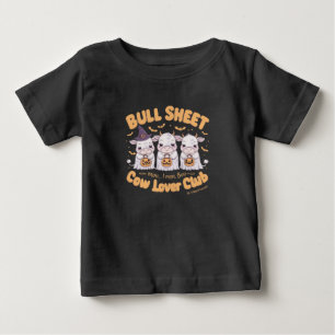 Camiseta Para Bebê Três adoráveis vacas fantasmas vestidas para o Dia
