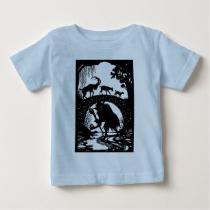Camiseta Para Bebê Três Billy Goats Gruff