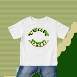 Camiseta Para Bebê Três brócolis