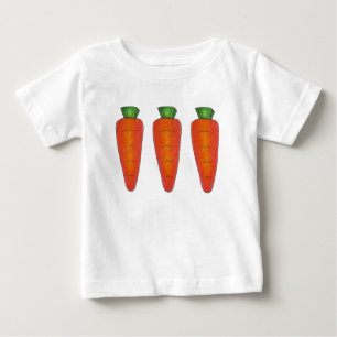Camiseta Para Bebê Três doces de Páscoa de chocolate laranja