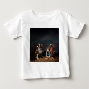 Camiseta Para Bebê Três homens sábios na natividade