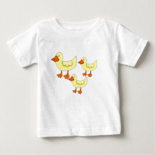 Camiseta Para Bebê Três Patinhos