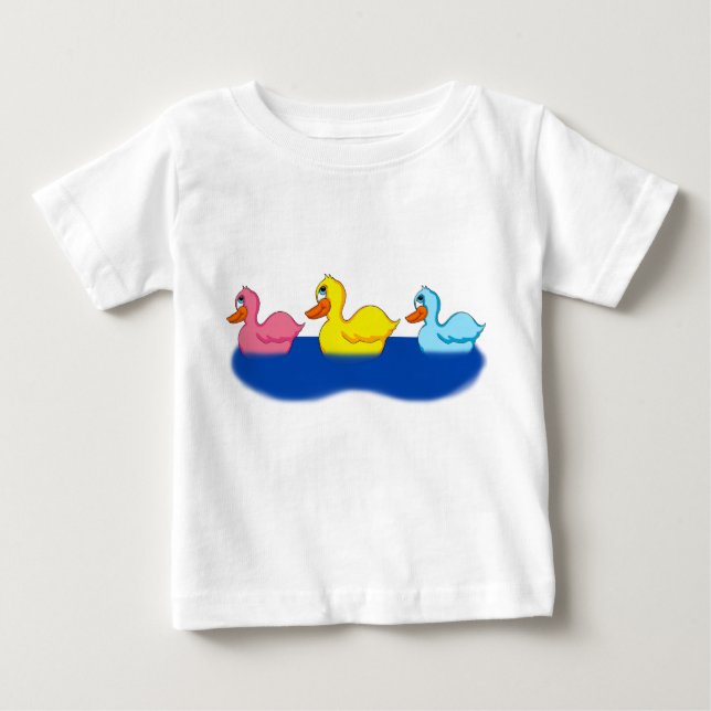 Camiseta Para Bebê Três Patos Toddler Hoodie (Frente)