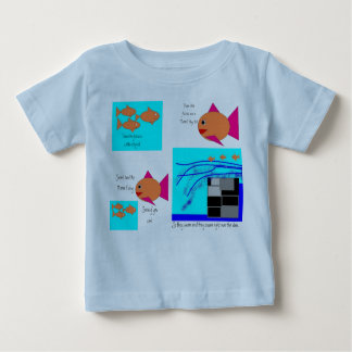 Camiseta Para Bebê Três peixes pequenos