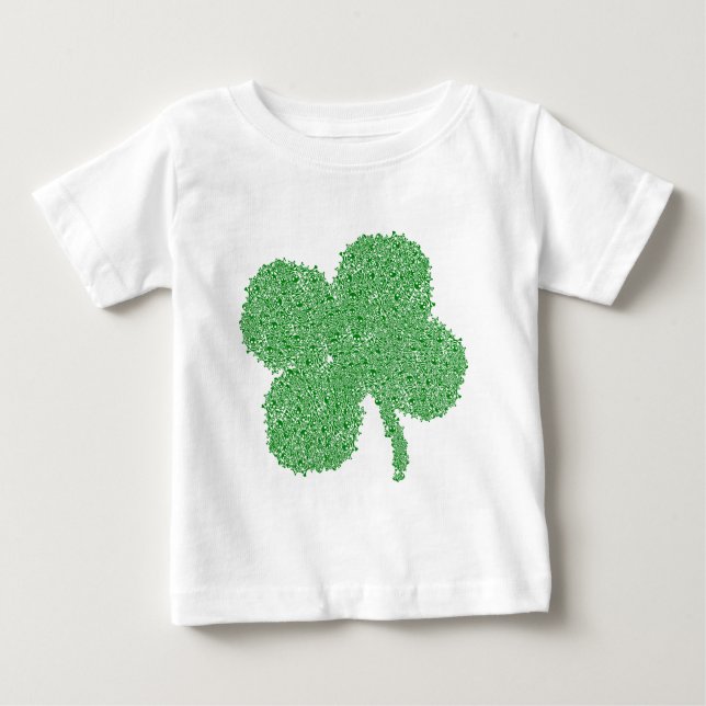 Camiseta Para Bebê Trevas - Dia de São Patrício Lucky Green (Frente)
