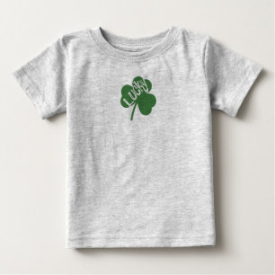 Camiseta Para Bebê Trevo da sorte camisola do dia de São Patrício