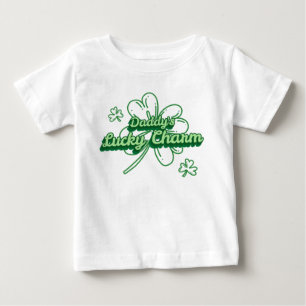 Camiseta Para Bebê Trevo da Sorte do Papai Dia de São Patrício