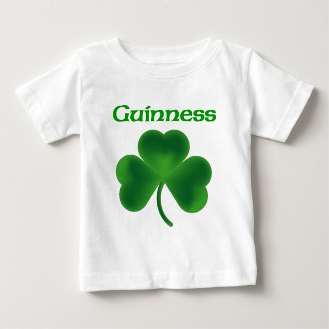 Camiseta Para Bebê Trevo de Guinness (Frente)