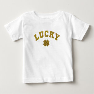 Camiseta Para Bebê Trevo de São Patrício da Sorte