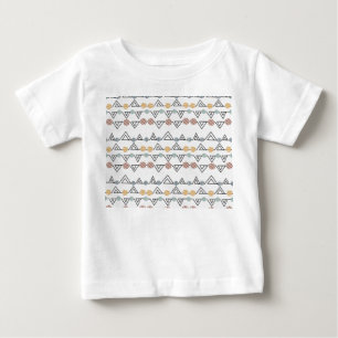 Camiseta Para Bebê Triângulos Bauhaus