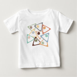 Camiseta Para Bebê Triângulos de Pastel