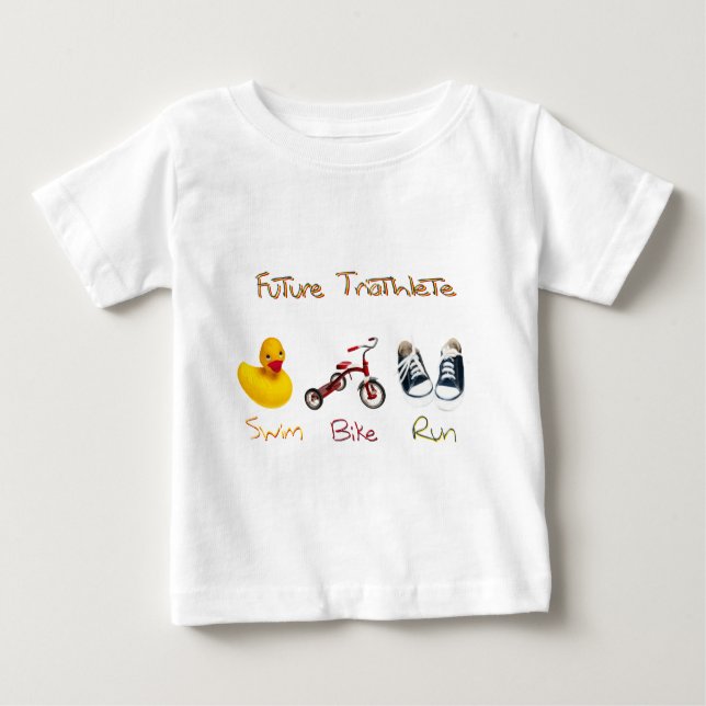 Camiseta Para Bebê Triatleta Futuro (Frente)