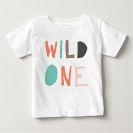 Camiseta Para Bebê Tribal Boho de Primeiro Aniversário Cute Wild