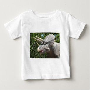 Camiseta Para Bebê Triceratops dinossauro