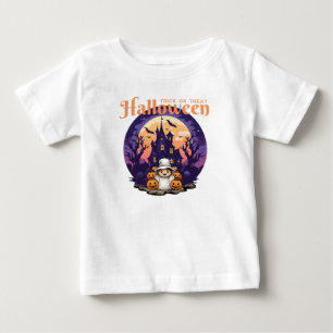 Camiseta Para Bebê Trick or treat halloween