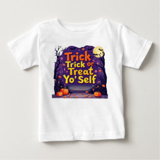 Camiseta Para Bebê Trick ou Trate Yo Self