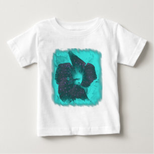Camiseta Para Bebê Tricolor Abstrato Hibiscus