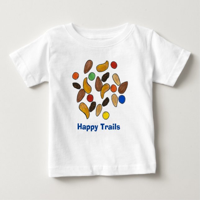 Camiseta Para Bebê Trilhos Felizes Trilhos Trilhos Misturando Trilhos (Frente)