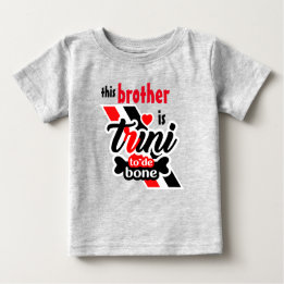 Camiseta Para Bebê Trini 2 de bone (irmão)