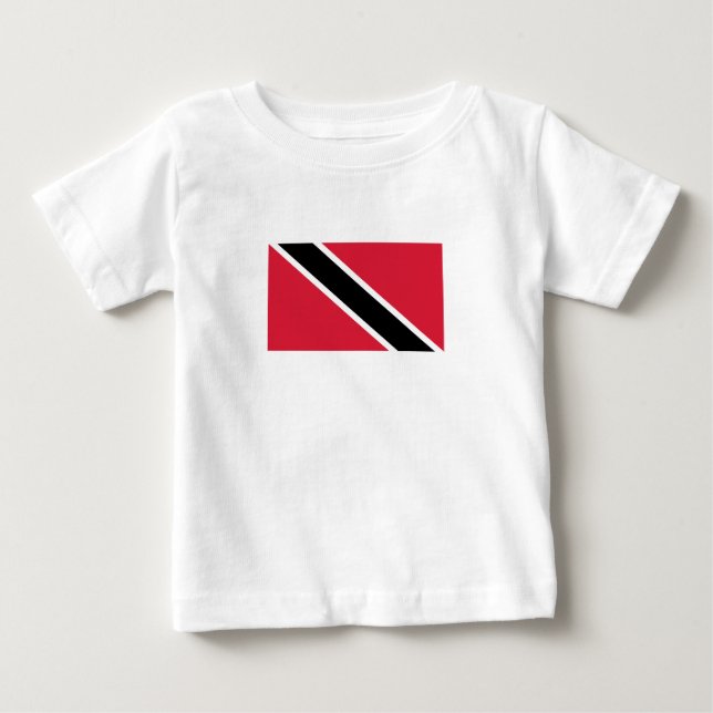 Camiseta Para Bebê Trinidad e Tobago (Frente)