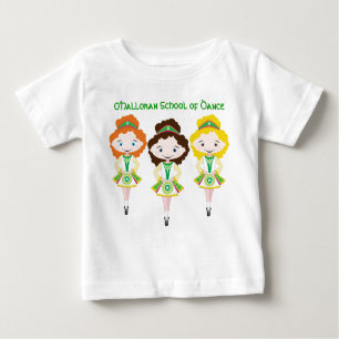 Camiseta Para Bebê Trio irlandês do grupo da escola de dança do
