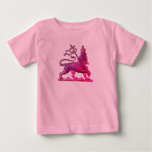 Camiseta Para Bebê Tripa de Judá Baby Rasta Lion Roots