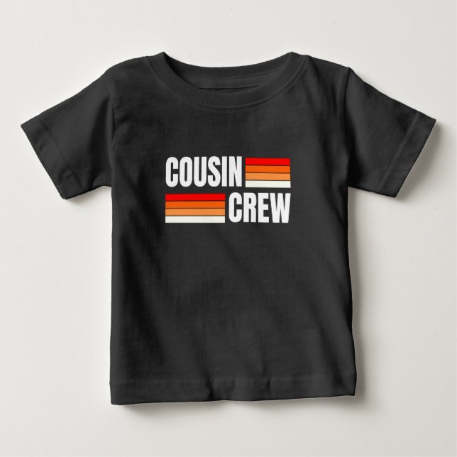 CAMISETA PARA BEBÊ TRIPULAÇÃO DE PRIMOS (Frente)
