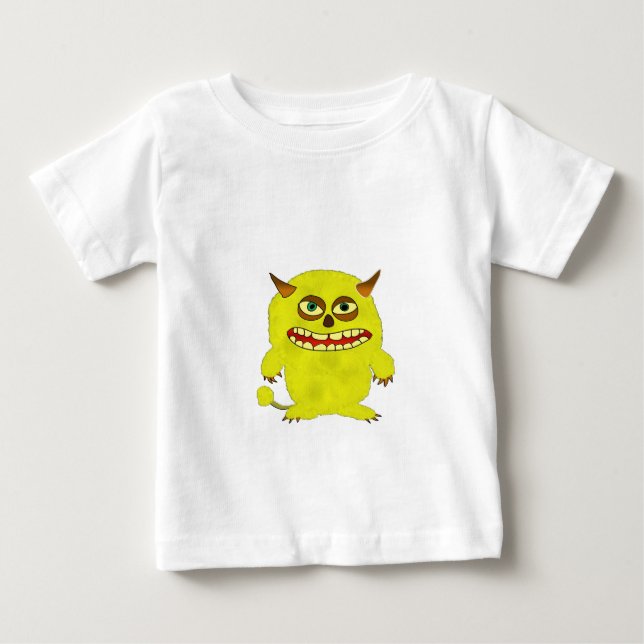 Camiseta Para Bebê troll de sanduíche monstro (Frente)