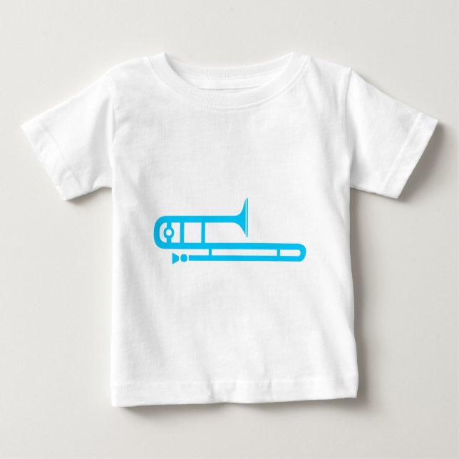 Camiseta Para Bebê Trombone (Frente)