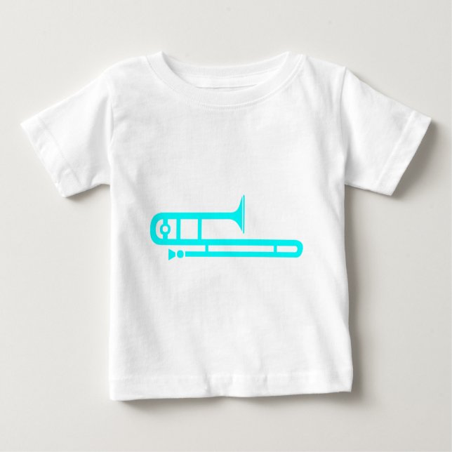 Camiseta Para Bebê Trombone (Frente)