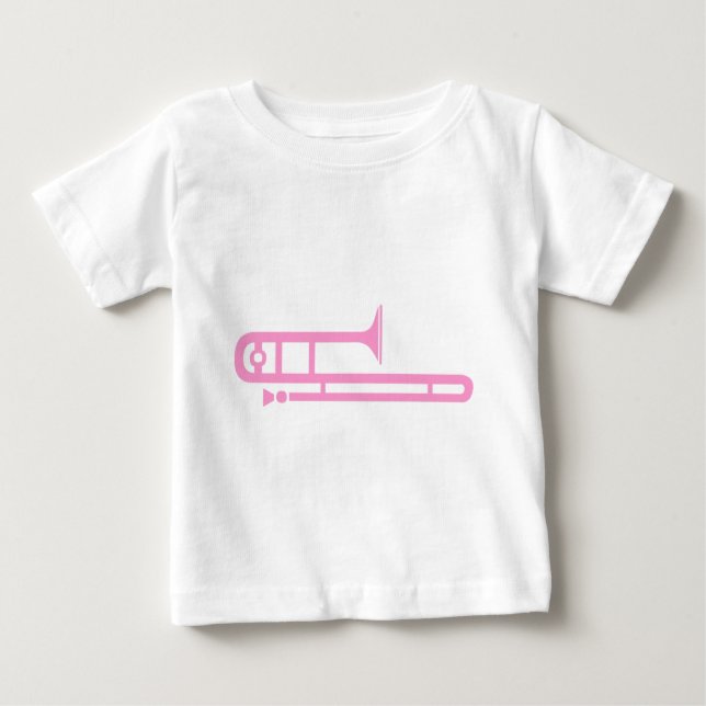Camiseta Para Bebê Trombone (Frente)