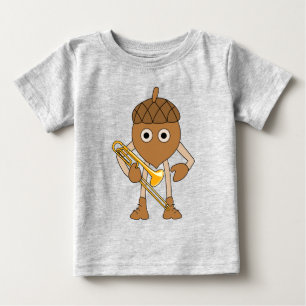 Camiseta Para Bebê Trombone Nut