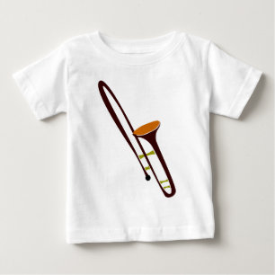 Camiseta Para Bebê Trombone retro do anos 50