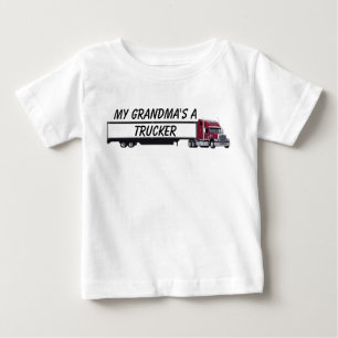 Camiseta Para Bebê trucker-1, um camionista da minha avó